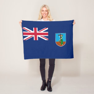Couverture Polaire Drapeau de Montserrat