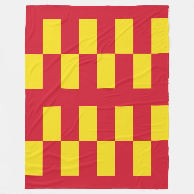 Couverture Polaire Drapeau de Northumberland (Devant)