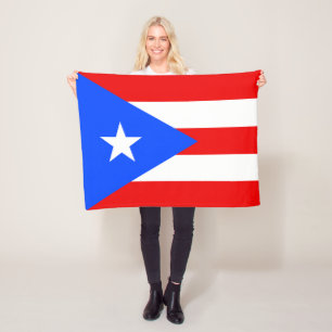 Couverture Polaire Drapeau de Porto Rico