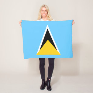 Couverture Polaire Drapeau de Sainte-Lucie