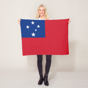 Couverture Polaire Drapeau de Samoa