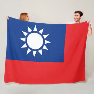 Couverture Polaire Drapeau de Taïwan République de Chine grand