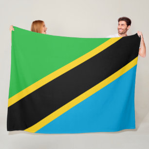Couverture Polaire Drapeau de Tanzanie
