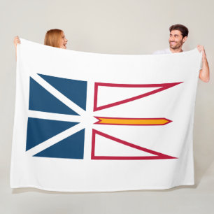 Couverture Polaire Drapeau de Terre-Neuve-et-Labrador (Canada)