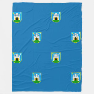 Couverture Polaire Drapeau de Zagreb, Croatie Fleece Blanket