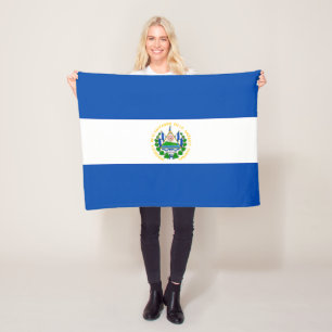 Couverture Polaire Drapeau d'El Salvador