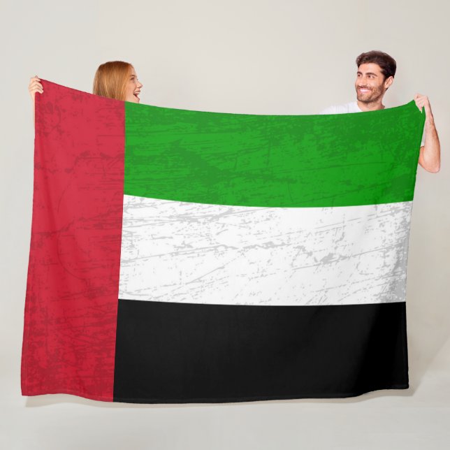 Couverture Polaire Drapeau des Emirats Arabes Unis - Une Tapisserie (En situation)