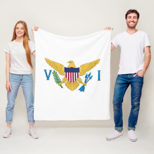 Couverture Polaire Drapeau des îles Vierges américaines