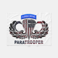 Drapeau des parachutistes américains chauds