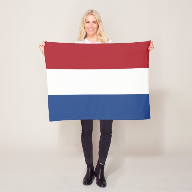 Couverture Polaire Drapeau des Pays-Bas (En situation)