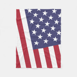 Couverture Polaire Drapeau des USA - célébrez l'Amérique - Jour de