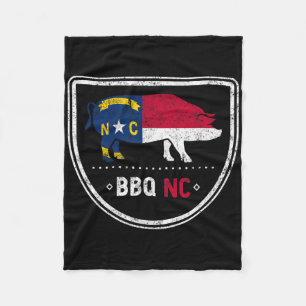 Couverture Polaire Drapeau D'État De Caroline Du Nord Bbq Nc