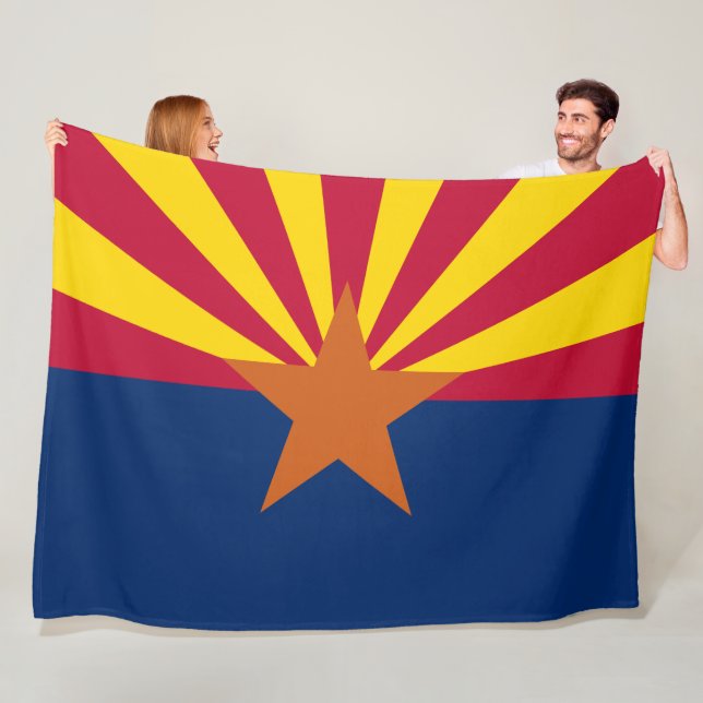 Couverture Polaire Drapeau d'État de l'Arizona (En situation)