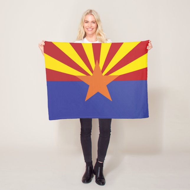 Couverture Polaire Drapeau d'État de l'Arizona, États-Unis (En situation)