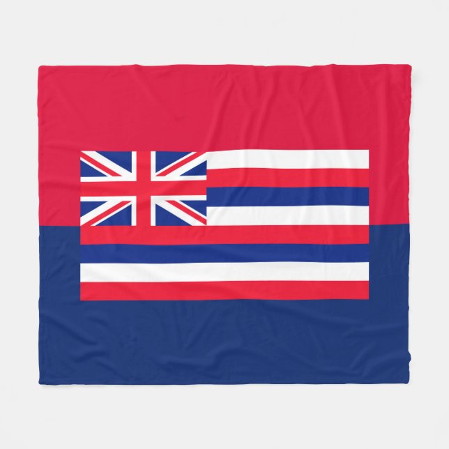 Couverture Polaire Drapeau d'État d'Hawaii (Devant (Horizontal))