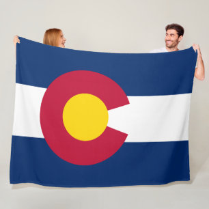 Couverture Polaire Drapeau d'Etat du Colorado