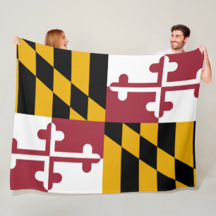 Couverture Polaire Drapeau d'État du Maryland