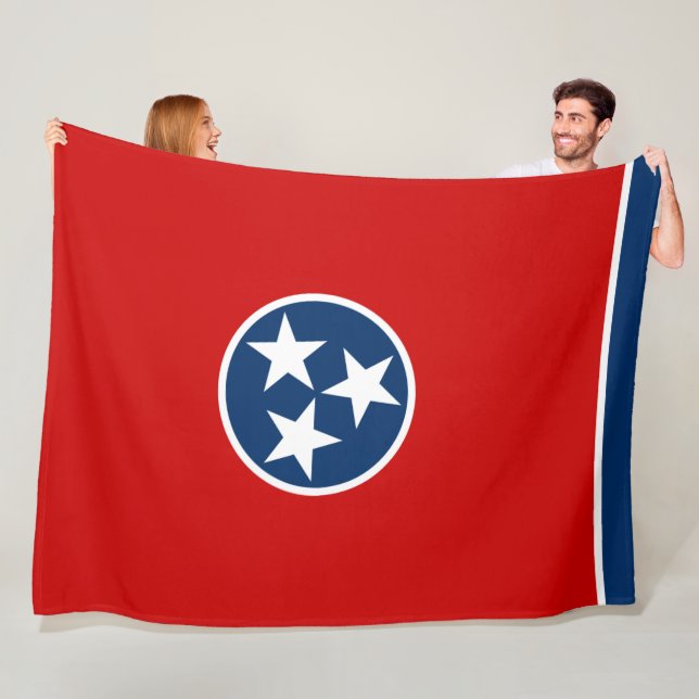 Couverture Polaire Drapeau d'État du Tennessee (En situation)