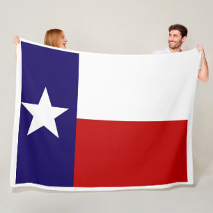 Couverture Polaire Drapeau d'État du Texas Imprimer Blanche-polaire p
