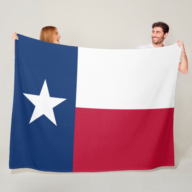 Couverture Polaire Drapeau d'État texan (Texas) (En situation)