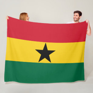 Couverture Polaire Drapeau du Ghana