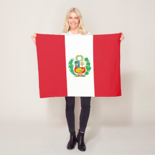 Couverture Polaire Drapeau du Pérou