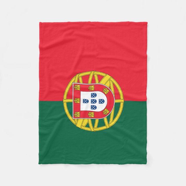 Couverture Polaire Drapeau du Portugal (Devant)