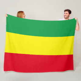Couverture Polaire Drapeau éthiopien