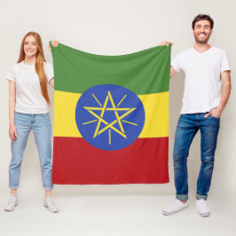 Couverture Polaire Drapeau éthiopien