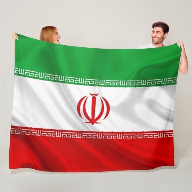 COUVERTURE POLAIRE DRAPEAU IRAN (En situation)