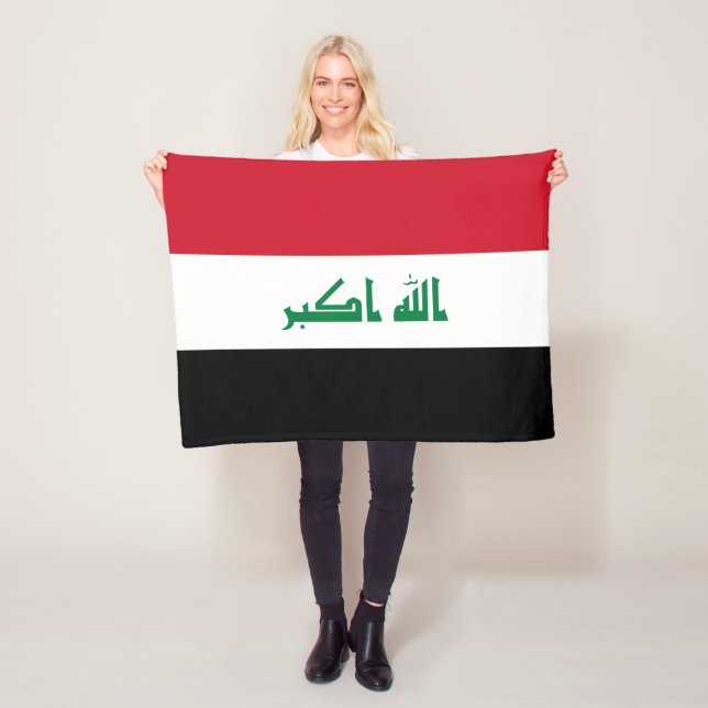 Couverture Polaire Drapeau Iraq (En situation)