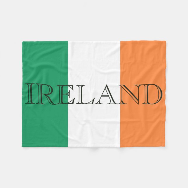 Couverture Polaire Drapeau irlandais fbccct irlandais (Devant (Horizontal))