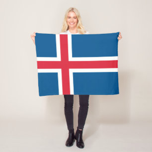 Couverture Polaire Drapeau Islande