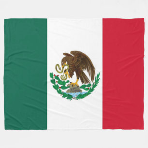 COUVERTURE POLAIRE DRAPEAU MEXICAIN