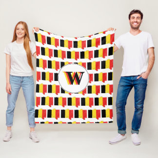 Couverture Polaire Drapeau Monogram BELGIQUE