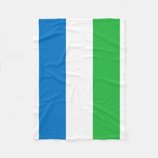 Couverture Polaire Drapeau national du monde de Sierra Leone (Devant)