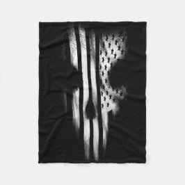 Couverture Polaire Drapeau noir
