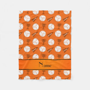 Couverture Polaire Drapeau orange nommé personnalisé de trophée de