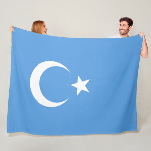 Couverture Polaire Drapeau ouïghour du Turkestan oriental (Uyghurista
