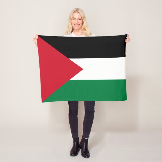Couverture Polaire Drapeau palestinien (En situation)