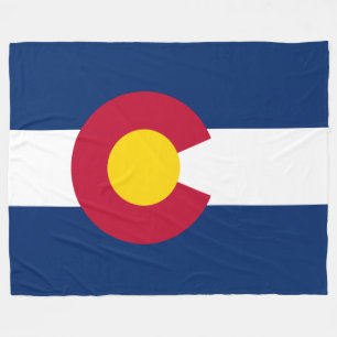 Couverture Polaire Drapeau patriotique d'état du Colorado
