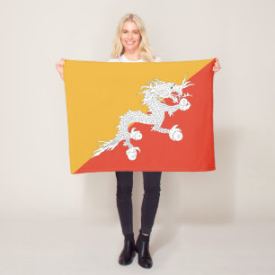 Couverture Polaire Drapeau patriotique du Bhoutan