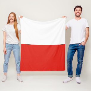 Couverture Polaire Drapeau polonais