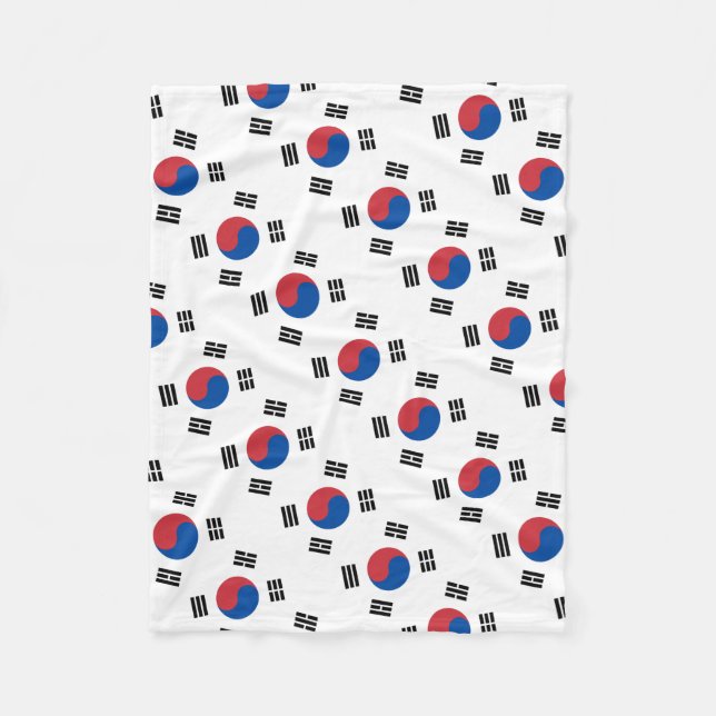 Couverture Polaire Drapeau sud-coréen - Corée - Taegeukgi - 대한민국의국기 (Devant)