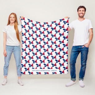Couverture Polaire DRAPEAU TEXAS Personnalisé
