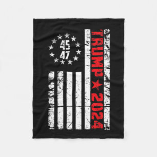 Couverture Polaire Drapeau Trump 2024 - 45 47 Trump Betsy Ross Drapea