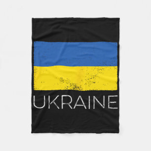 Couverture Polaire Drapeau ukrainien vintage Ukraine Mini Drapeau ukr
