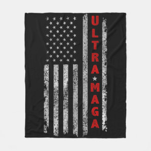 Couverture Polaire Drapeau Ultra MAGA Vintage American Ultra MAGA