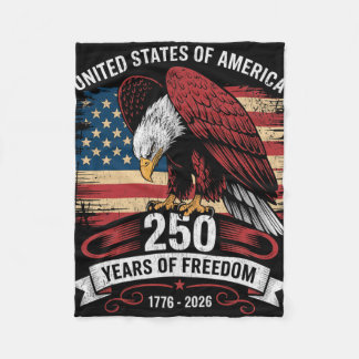 Couverture Polaire Drapeau USA 250 ans anniversaire américain 250e pa