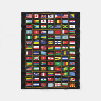 Couverture Polaire Drapeaux Des Pays Du Monde International